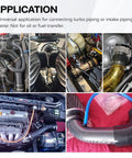 Silicone Reducer Coupler Hose 1.5 To 1.75 Inch ID Straight 4 Ply Reinforced 5mm Thick in turbo piping and intake use