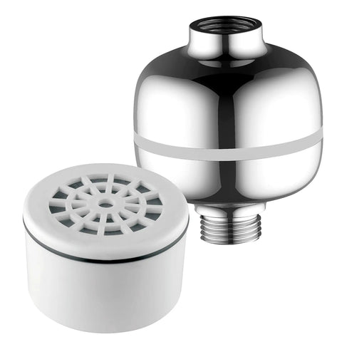 Replacement Enriched KDF Cartridge For Compact Universal Shower Filter And Filtered Handheld Or Fixed Shower Heads, Keeps Hard Water In Check, Works With 36F To 113F Temperature Range, Includes Calcium Sulfite And Activated Carbon For Cleaner Water