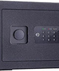 Heavy Duty Home Safe Box With Biometric Lock And Electronic Digital Safe, Rugged Solid Steel Construction, Scratch Resistant Electrostatic Coating, Compact Personal Security Box For Quick Access And Peace Of Mind