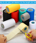 Various colored duct tapes including Pipe Wrapping Tape 4.7 Inch by 49.2 Feet, PVC Duct Tape Pack of 2 for Waterproof Insulation.