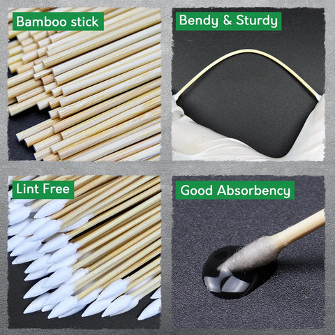 Must Have Gun Cleaning Set With Patches And Cotton Swabs In Durable Storage Box Six Inch Swabs And Two Inch Lint Free Pads Highly Absorbent