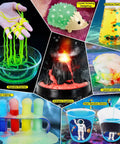 310 Experiments Science Kit For Kids Chemistry Set STEM Toys With Fully Illustrated Color Manual Hands On At Home Science Lab For Curious Minds Awesome Gift Idea For Boys And Girls collage of experiments