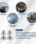 Heavy Duty 10 Pack M8 X 25mm Stainless Steel T Slot Bolts For Roof Rack Cross Bars Universal T Track Mount Kit with usage examples