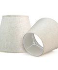 Drum Style Fabric Lamp Shades For Table And Floor Lamps With Spider Fitter Dope Natural Linen Handcrafted Sturdy Metal Frame