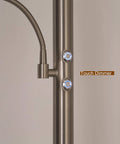 Touch dimmer detail on Saturn Ring Ocean Blue Diffusion LED Torchiere Floor Lamp With Reading Light, 71 Inch Tall, Energy Saving 30W LED
