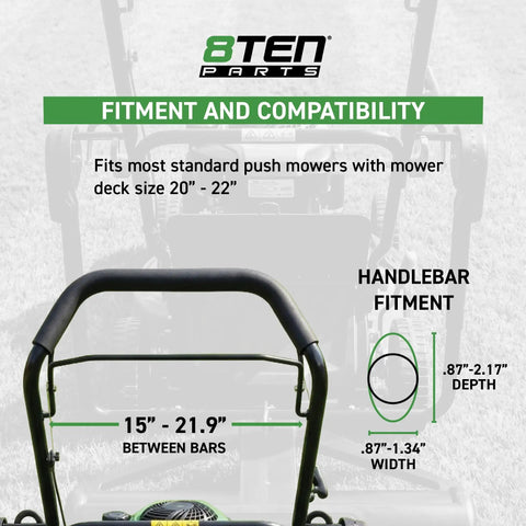 Compatibility chart for Fillable Lawn Striper Kit For 20-22 Inch Push And Walk Behind Mowers With Easy Install Mounting A Killer Striping Roller System That Fits Toro Honda EGO Ryobi Craftsman MTD Cub Cadet Husqvarna John Deere And More.