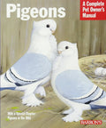 Illustration of two pigeons from "Pigeon Care 101: Real World Guide To Buying, Housing, Feeding, Health, Diseases, And Behavior" manual.