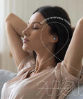Woman relaxing with Soft Silicone Ear Plugs For Sleep And Noise Reduction, Reusable Ear Plugs For Sleeping, Swimming, Concerts And Snoring.