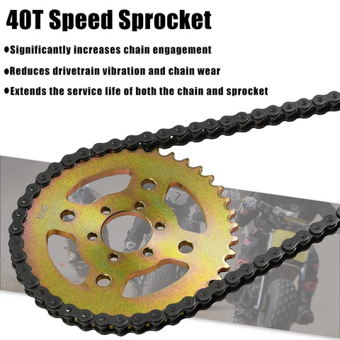 40T 6 Hole Rear Sprocket For 420 Chain High Speed Direct Fit For Coleman CT100U CC100X RB100 B100 Baja Doodle Bug DB30