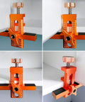 Pro Grade Cabinet Door Positioner Jig With 2 In 1 Versatility Aluminum Alloy Build for accurate frameless or face-frame installations.