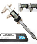 Stainless Steel Caliper Tool With Digital Readout 0 To 6 Inch 0 To 150 MM Big LCD Screen, includes case and batteries