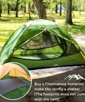 Ultralight 2 Person Backpacking Tent For Family Adventures Waterproof Three Season Camp Shelter pitched in a forest