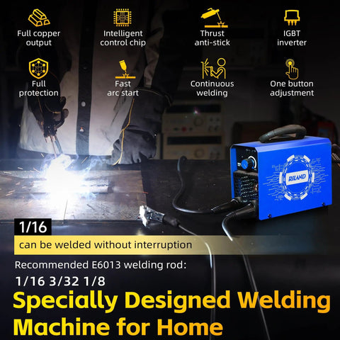 Person using Grab And Go 110V Arc Welder For Home DIY And Metal Repair Ultra Lightweight 4.4Lb Portable Welder on metal surface.