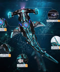 Hammerhead Shark 3D Puzzle Kit For Adults And Teens, Sick Mechanical Model Building Kit, STEM Project, underwater view