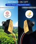 DC Photoelectric Switch Dusk To Dawn Sensor For Outdoor Lighting 8V To 50V Wide Voltage Range 5A Load, day and night mode illustration
