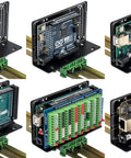 DIN Rail Mount Bracket For Raspberry Pi UNO Mega 2560 BeagleBone Black And More Industrial Grade Mounting Solution in use with boards