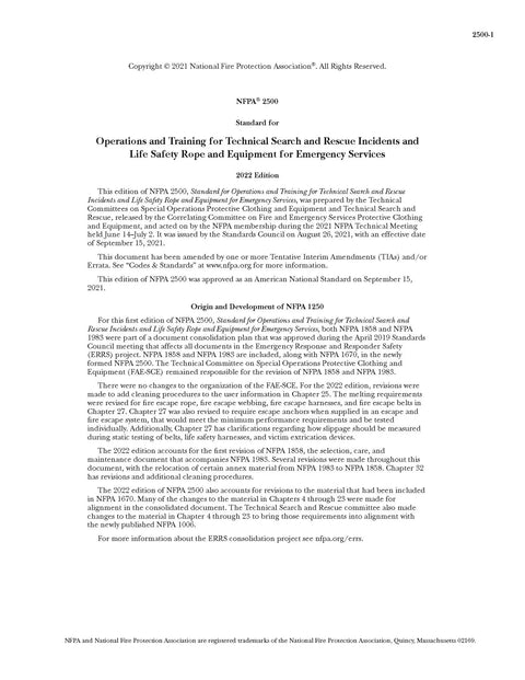 Technical Search And Rescue Operations And Training Standard With Life Safety Rope Systems For Emergency Services Gear And Incident Response Pro Tips Insights cover page 2021.