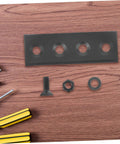 DIY Friendly Barn Door Track Connector Plates for Easy Install with Braces Heavy Duty Metal Mending Plates and Hardware Kit