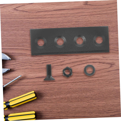DIY Friendly Barn Door Track Connector Plates for Easy Install with Braces Heavy Duty Metal Mending Plates and Hardware Kit