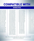 Upgraded Washer Suspension Rod Replacement Kit W10780045 compatibility list for Whirlpool models