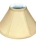 Empire Silk Lamp Shade In Mouton 6 x 18 x 11.5 Inch With Shantung Fabric And Off White Lining, Easy Install For Table Lamps