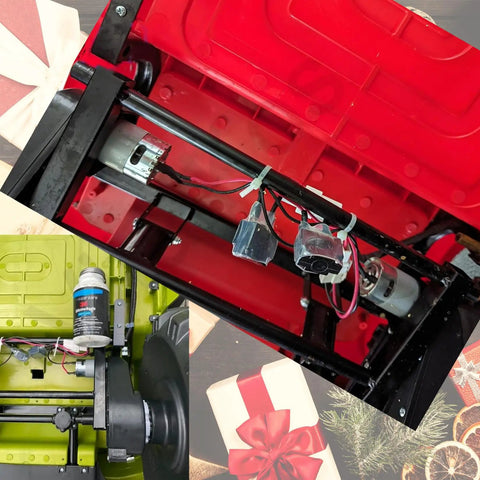 Installation of 2 Pack RS550 High Speed Gearbox For 12V Power Wheels Upgrade Kit in ride-on car chassis