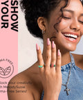 Model with HEMA Free Gel Nail Polish 0.5 Fl Oz Thick Beige Pink Soak Off UV Nail Polish Non Toxic Long Lasting Low Odor