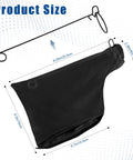 Universal Heavy Duty Tough As Nails Dust Collection Bag For Miter Saw And Table Saw Featuring Steel Reinforced Ash Outlet Fits Like A Glove size dimensions shown.