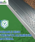 Slip Under Shingle Gutter Guard System For DIY Install Universal 5 Inch And 6 Inch Aluminum Gutter Covers Matte Finish