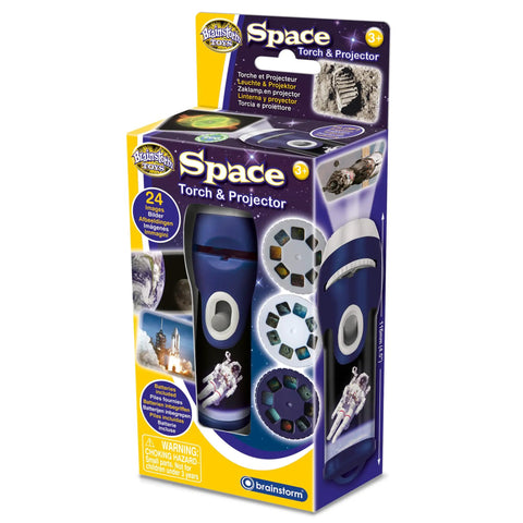 Space Torch And Projector For Kids, Project 24 NASA And Hubble Space Images Up To One Meter Wide, Dual Function LED Torch, STEM Toy For Ages 3 And Up, Easy Focus Lens For Sharp Wall And Ceiling Projections, boxed