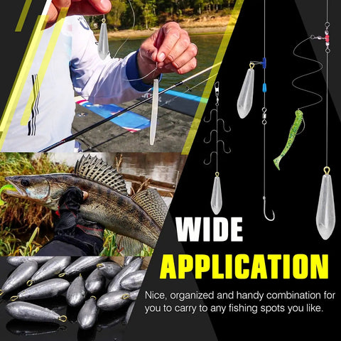 Drop Shot Fishing Weights Kit 10 Pieces 1oz Lead Sinkers For Freshwater And Saltwater Bass Casting Removable Weights