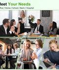 Collage of people in various professional settings, including office meeting, teamwork, and individual work on laptops.