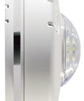 Side view of Hardwired Smoke Alarm With LED Strobe Light For Hearing Impaired, AC Powered With 10 Year Battery Backup