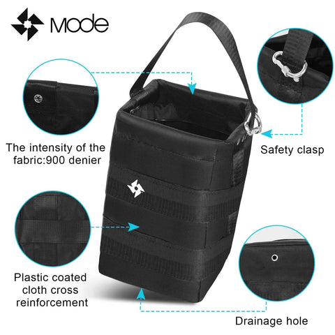 Durable Nylon Chain Container Bag For 1 Ton Manual Hoist Large Capacity And High Strength Construction with safety clasp, 900 denier fabric.