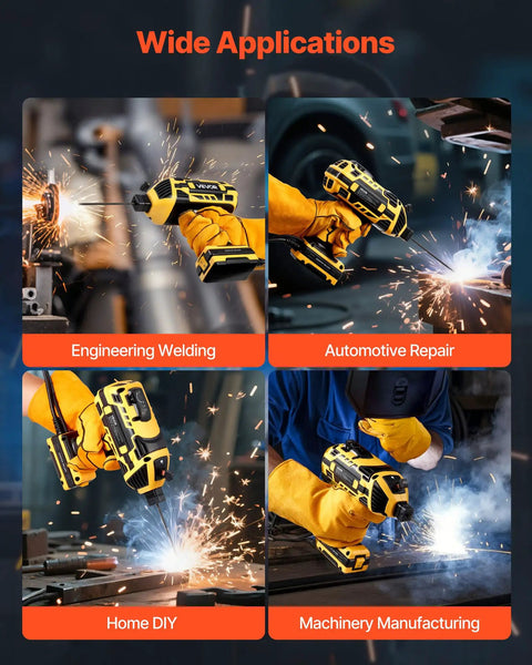 Portable Handheld ARC Welder 20 To 120 Amp With 5 Level Current Adjustment for home DIY and automotive repair welding applications