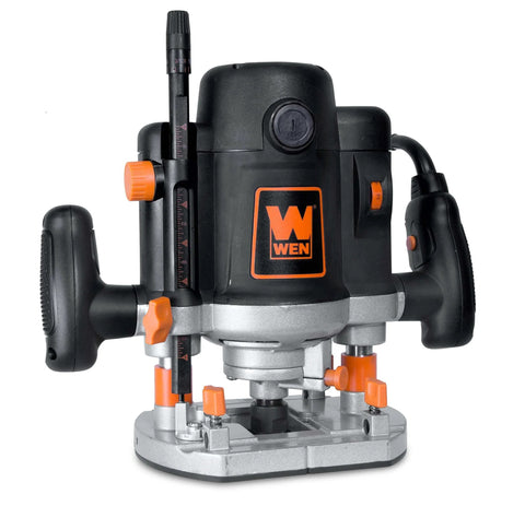 Rock-Solid 15 Amp Variable Speed Plunge Router Kit With Carrying Case And Edge Guide, Soft-Start Motor From 8,000 To 23,000 RPM