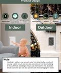 Indoor and outdoor use of recessed outdoor outlet box for wet locations with two weatherproof covers vertical 1 gang.