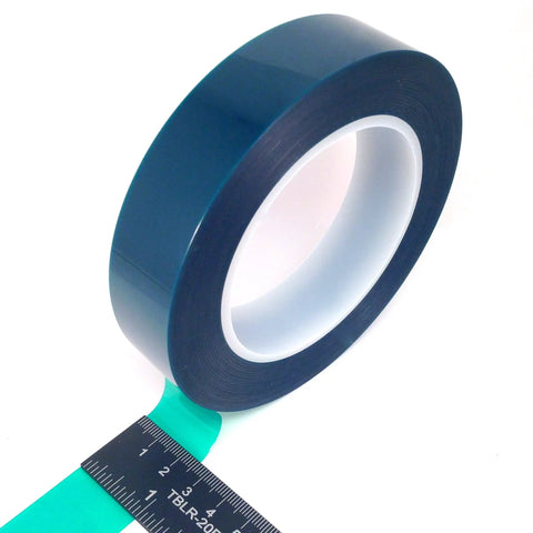 5 Roll High Temp Masking Tape Kit For Powder Coating Painting Hydrodip Sublimation Green Polyester Tape In One Half Inch Heat Resistant