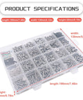 Beefy Universal RC Screw Kit 1008Pcs 304 Stainless Steel Fasteners Set for Traxxas Axial HPI and Losi in labeled organizer box