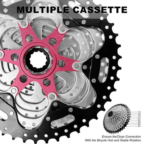 11 Speed Cassette 11-46T Bicycle Sprocket For Road Mountain And Commuter Bikes with wide gear range and snappy shifts