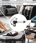 Feikeer electric recliner actuator replacement kit (1.28.000.131.30), DC24V, center view.