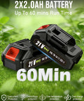 21V dual battery packs for Cordless 21V Weed Wacker With Dual Batteries And Charger 3 In 1 Metal Blade Trimmer Edger And Brush Cutter.