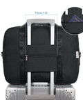 Foldable Travel Duffel Bag 30L Fits Underseat Personal Item 18x14x8 for Women and Men on luggage handle