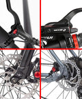 Ebike Hydraulic Brake Upgrade Kit With 160Mm Rotors 2/3 Pin Waterproof Power Off Sensor Connector Pre Bleed Levers And Calipers