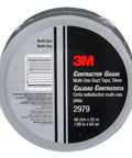 Front view of Multi-Use Silver Duct Tape 1.88 in x 60 yd x 7 mil, 1 Pack, with contractor grade labeling