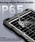 9W Solar Battery Trickle Charger And Maintainer Kit showing waterproof solar panel with water protection feature