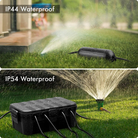 Outdoor Heavy Duty Weatherproof Electrical Box Set With Big And Small Boxes 6 Cable Entry Ports IP54 Rating Lockable Latches