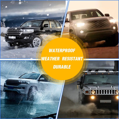 Various SUVs in diverse weather, showcasing headlights performance for Headlights Assembly With Black Housing Replacement For Acura TSX 2004 2005 Halogen Bulbs AC2518106 AC2519106 Brighter Safer Night Drives Easy Install Fits Stock Specs