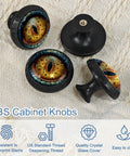 Heavy Duty 4 Pack Black Funny Scary Eye Kitchen Cabinet Knobs And Drawer Pulls Featuring Corrosion Resistant Abs Material And Sturdy Hardware for drawer transformation.