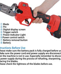 Electric Din Rail Cutter With Double Groove And Rechargeable Battery for Cutting 35Mm Wide Aluminum and Steel DIN Rails